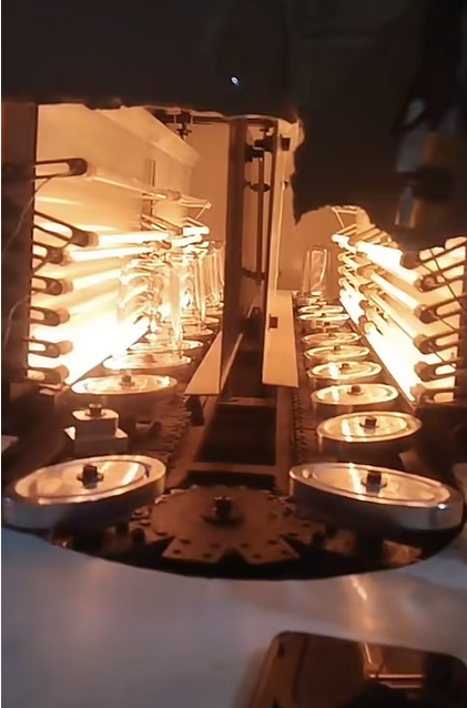 Infrared radiation for plastic heating